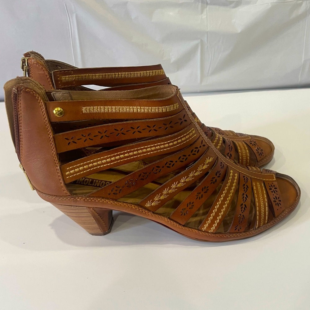 Pikolinos Womens Leather Heel Summer Shooed